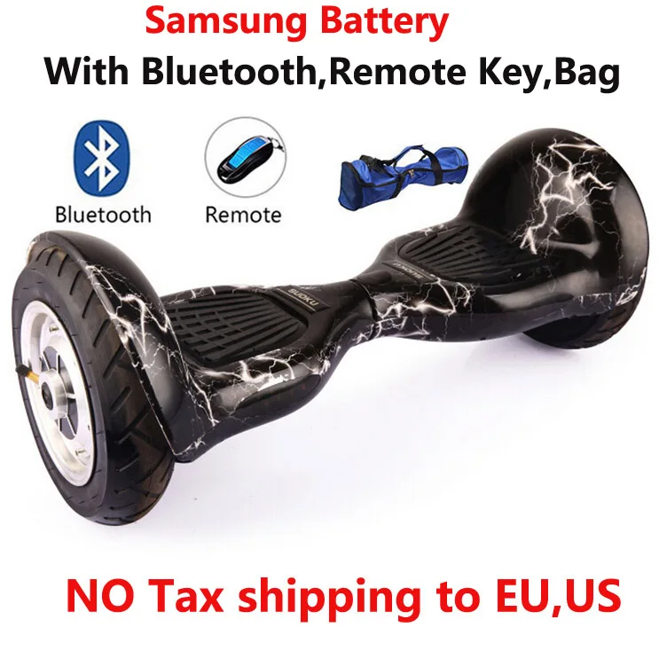 Самобалансирующийся скутер 10 дюймов Ховерборд 700 Вт аккумулятор Samsung + Bluetooth сумка
