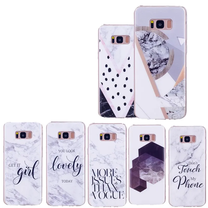 Marble phone bags Case For Samsung S5 S5mini S6 S6edge Soft Tpu Coque Capa for S7 S7edge S8 S8plus S9 S9plus Back Cover |