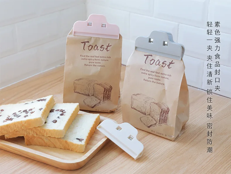 Бытовой пищевой зажим для пищевых продуктов пластиковый мешок запечатывания клип молочный вакуумный мешок сумка для еды запечатывания клип
