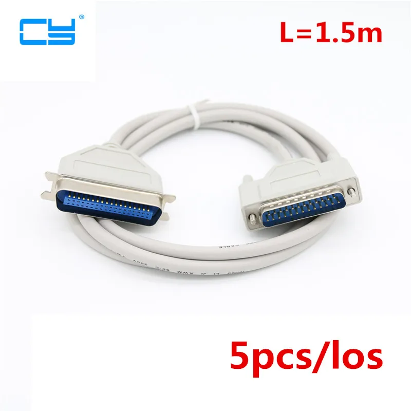 5FT 1.5m DB25 to CN36 Parallel Printer Dot Matrix Data Cable 25 pin to