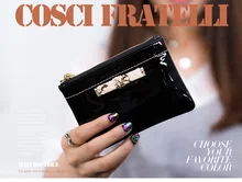 

2018 COSCI FRATELLI New Arrival Cow Genuine Leather Women Wallet Fashion Luxurious Coin Bag Card Holder Bow Tie Bag Money Purse
