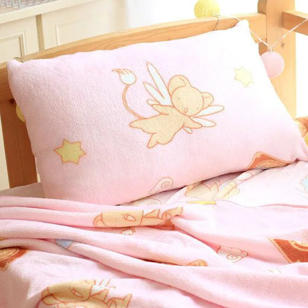 

Candice guo! super cute plush toy cartoon Cardcaptor Sakura soft blanket pillowcase creative girls birthday Christmas gift 1pc