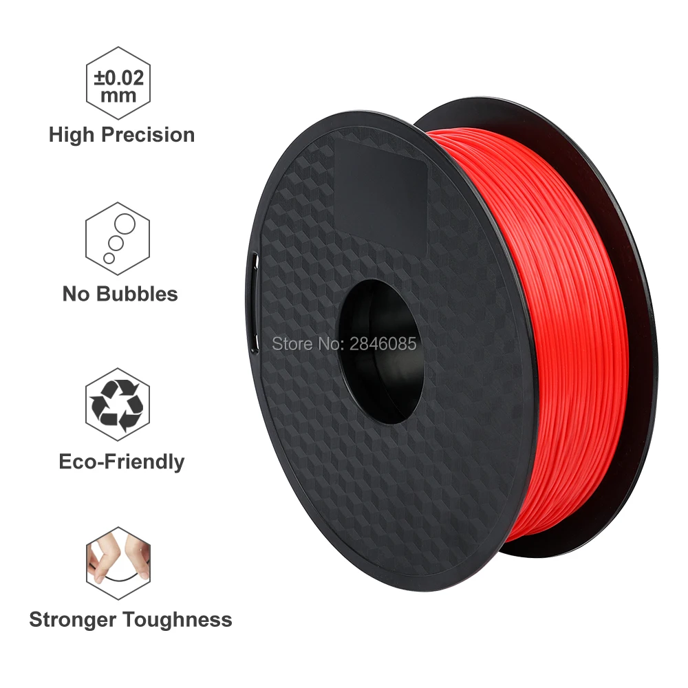 5 ألوان اختياري اندر 3D PLA طابعة خيوط 1.75 مللي متر 1 كجم/لفة 2.2lb بكرة مع CE شهادة ل CREALITY 3D طابعة