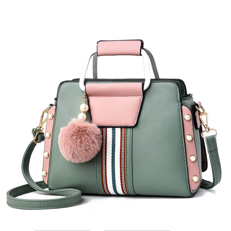 

2019 European fashion simple small square bag women's designer handbag high quality PU leather shoulder bag qq505