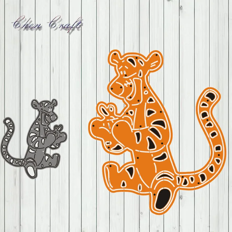 

A tiger Metal Cutting Dies for DIY Scrapbooking Album Paper Cards Decorative Crafts Embossing Die Cuts