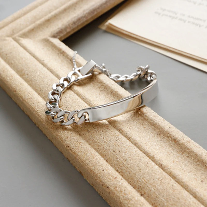 BESTLYBUY браслет из стерлингового серебра S925, классический натуральный браслет для женщин, лучший друг, популярный