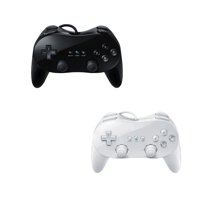 Portable Nintend Wii White/Black Classic Wired Game Controller Joystick Motion Pro Remote Gamepad for | Электроника
