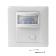 Alta Qualidade AC 200 v-250 v IR Infrared Sensor de Movimento Interruptor de Luz Automático Da Lâmpada Branca