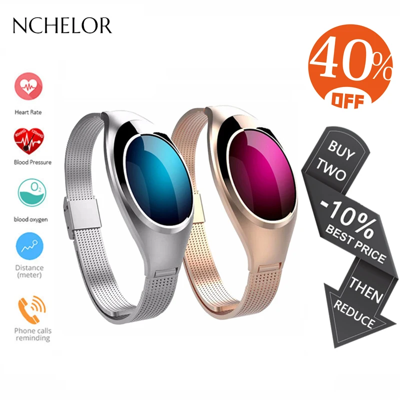 

2018 New Smart Band for Android Ios Top Blood Pressure Heart Rate Fashion Wrist Watch Bracelet Luxurious Smart Watch Women