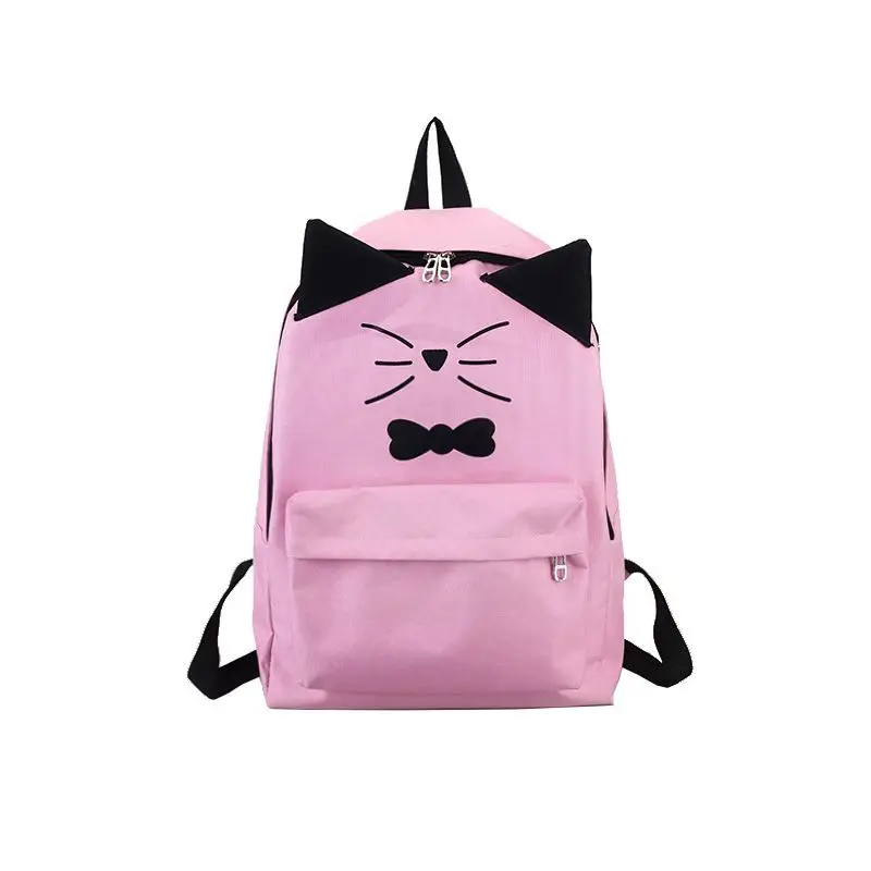 Новый Популярный Модный harajuku ulzzang унисекс мультфильм 3D бант для кошек рюкзак