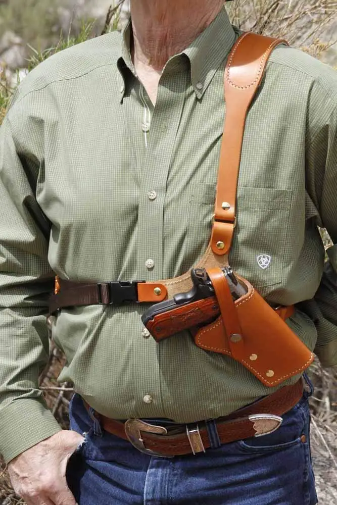 Western Images Leatherworks вмещает спортсменов кожаную кобуру для револьверов Taurus 1911|Кобуры|
