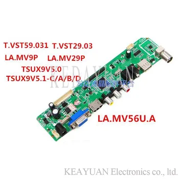 

free shipping TOP-TECH TSUX9V5.1-C/A/B/D LCD LED TV Controller Driver Board work 32-65inch Support multimedia video.