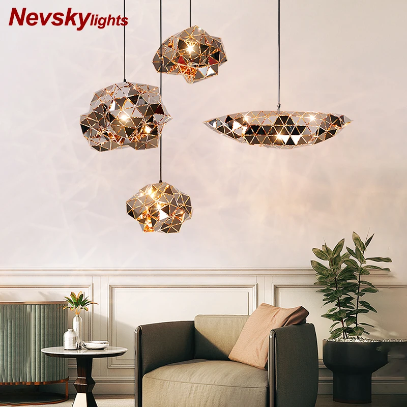 Современные подвесные светильники из нержавеющей стали, минималистичный стиль, подвесные светильники для столовой, lled подвесные лампы, светодиодный светильник suspendu