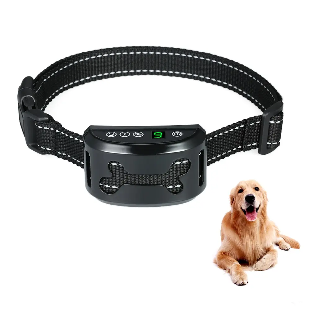 

Anti Bark Device Dog Training Collar Rechargeable dog Collar with Beep/Vibration/Harmless Shock Modes for S M L Dogs