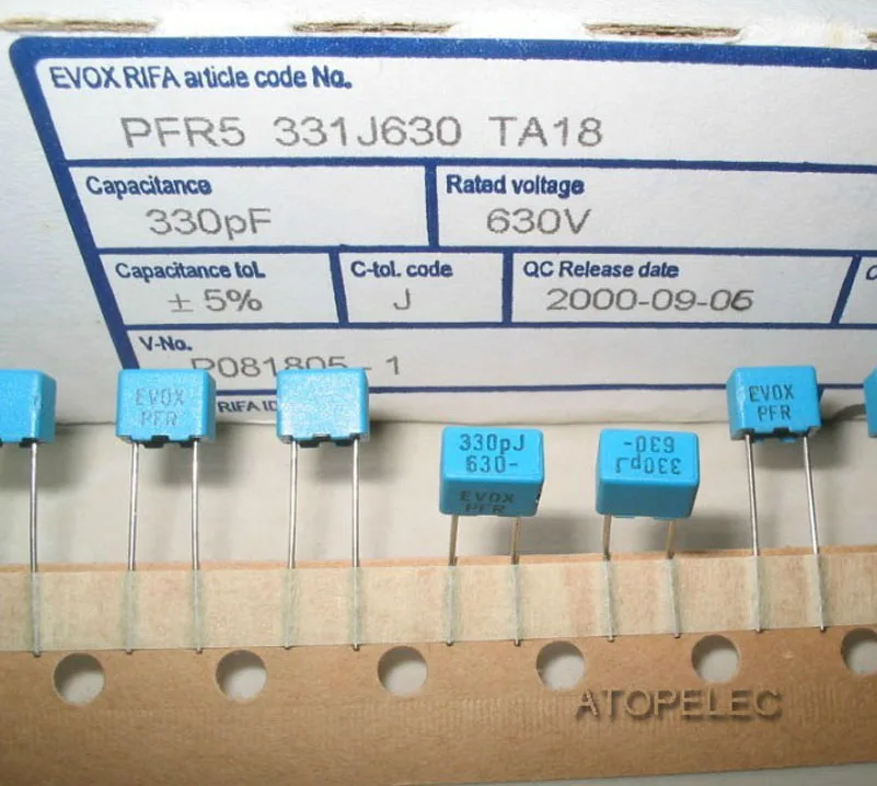 Пленочные конденсаторы RIFA 330pF/630 В 1 шт.|capacitor mkp|capacitor filmcapacitor 630v |