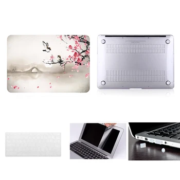 

Laptop Case Notebook Tablet Shell Keyboard Skin Cover Bag Screen Film Dust Plugs For 11 12 13 15"Macbook Pro Air Touch Bar A1706