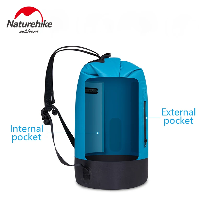Naturehike Outdoor Dry Wet Separation Waterproof Bag Camping Swimming Wading Drifting Surfing Travelling Shoulders Storage Bag Naturehike Outdoor Dry Wet Separation Waterproof Bag Camping Swimming Wading Drifting Surfing Travelling Shoulders Storage Bag