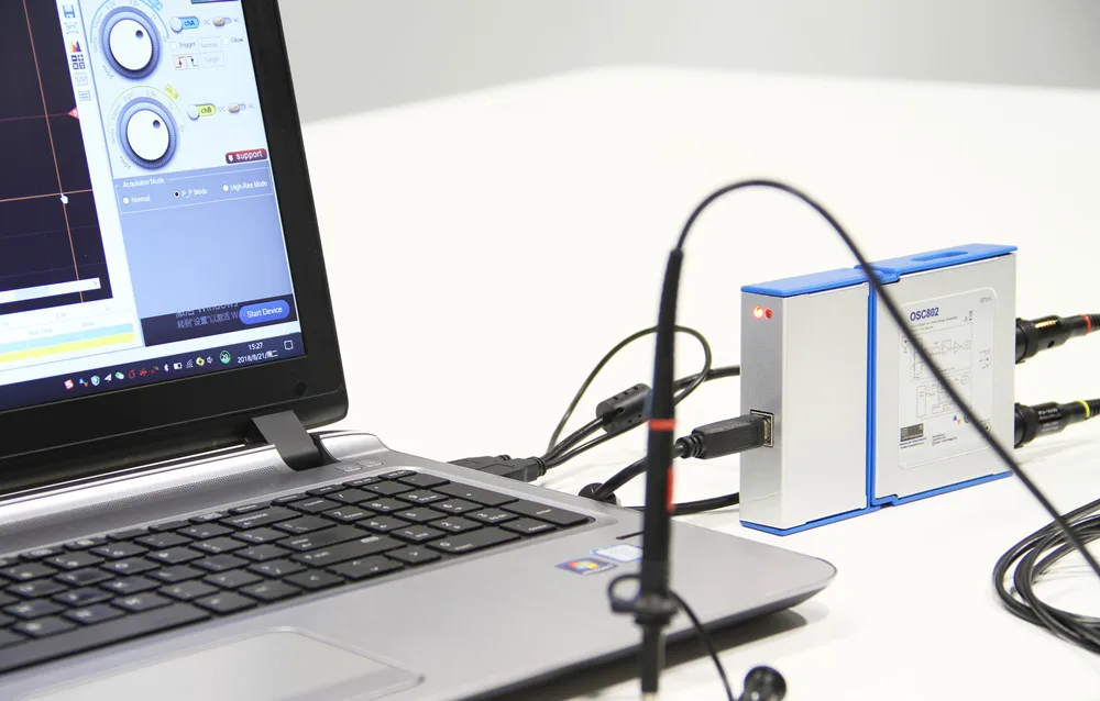 2 канальный USB ПК виртуальный цифровой осциллограф 25 МГц 50 полоса пропускания 80