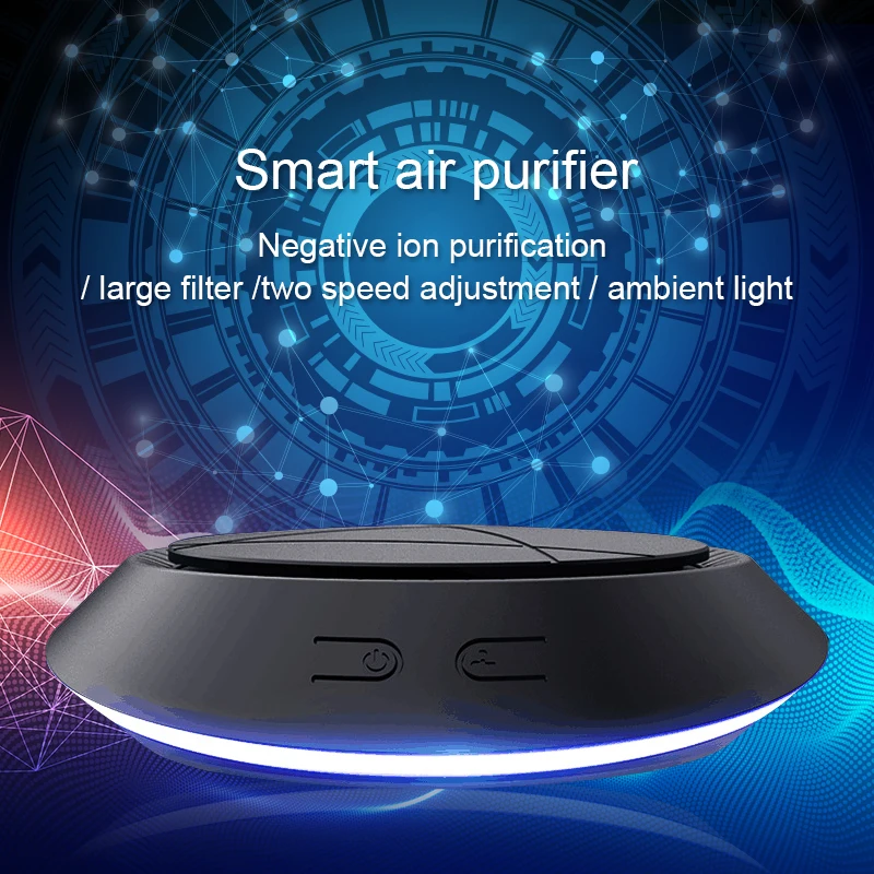 

MWdao car air purifier vehicle air ionizer cleaner fresh negative ion ozone ozonizer odor eliminator usb for car