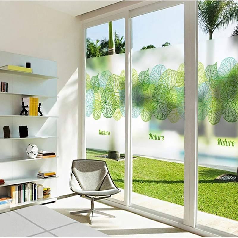 2017 new window stickers glass stickers frosted glass film sliding door