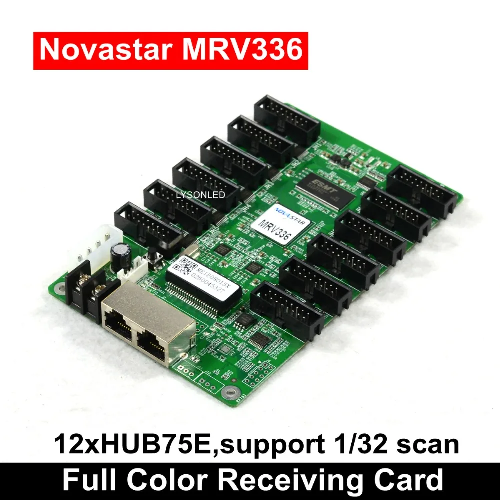 

Free Shipping MRV336 Full Color LED Video Display Synchronous Receiving Card 12xHUB75E ports Support 1/32 Indoor RGB LED Module