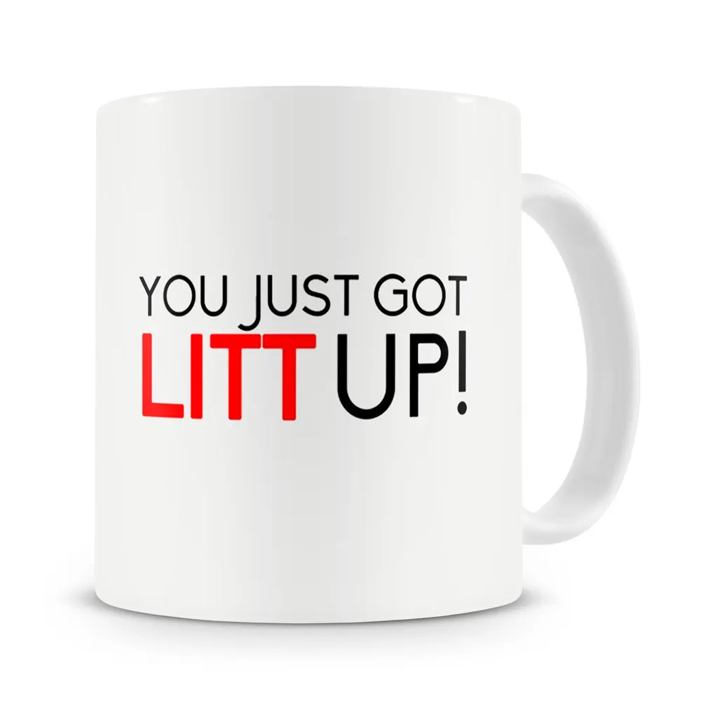 You Just Got Litt Up! Mug Louis Litt Suits Mug coffee mugs Tea travel porcelain home decal ...