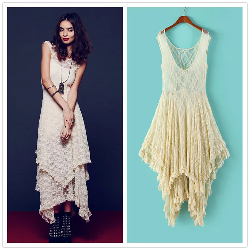 boho layered dress