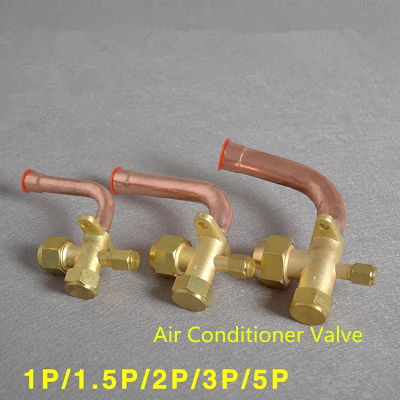 

1pcs Air Conditioner Valve Bend Flare Tube Split Expansion Valve BSP Thread