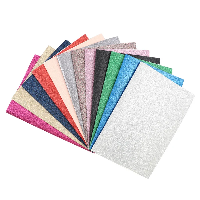 2018 Solid Glitter Fabrics 10 Colors DIY Handmade Cloth Making Matirial