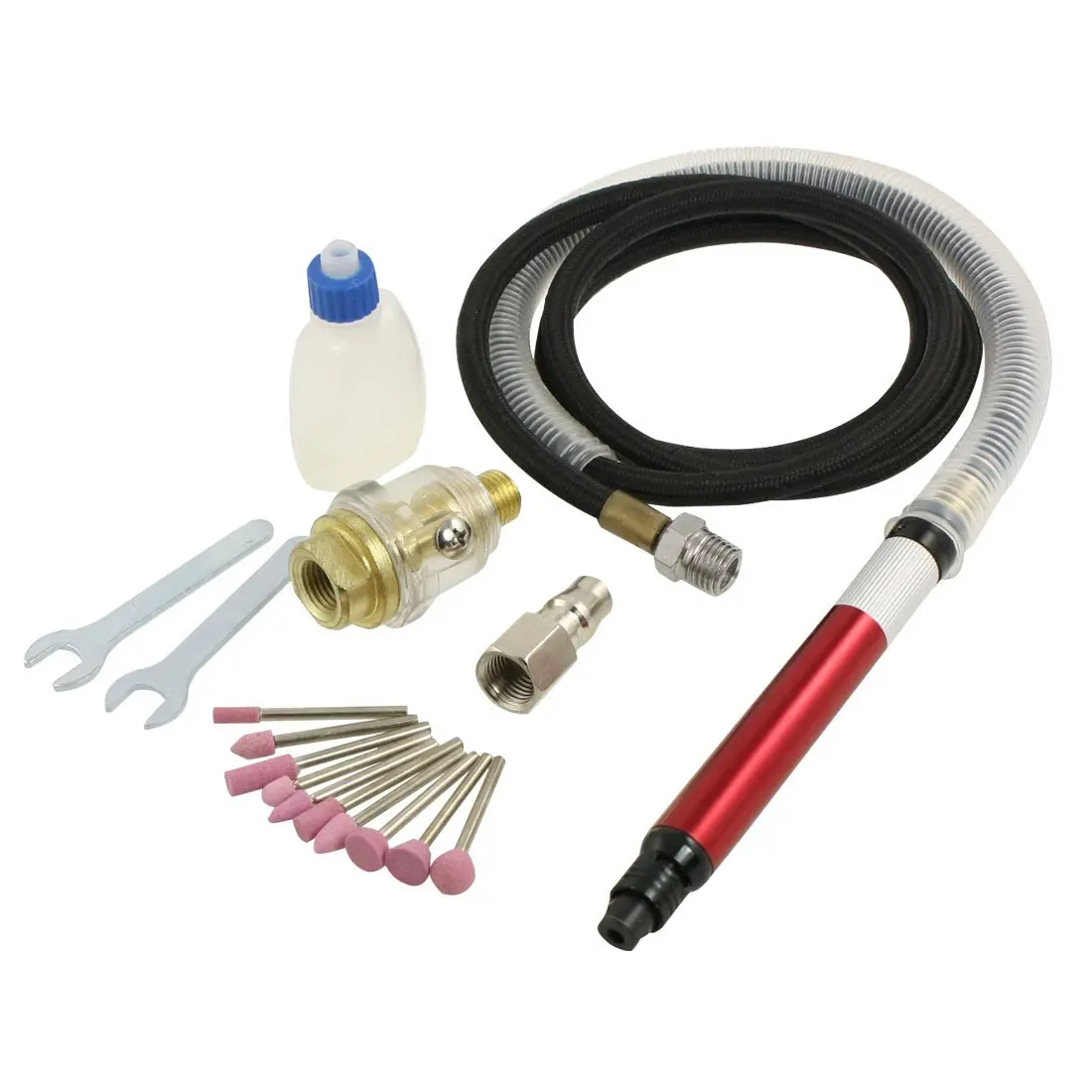 Buy FUNN 10 Pcs Mounted Grinding Stones + Air Micro Die Grinder Tool Kit from