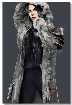 

Custom Canvas Wall Mural Underworld Poster Underworld Wall Sticker Kate Beckinsale Wallpaper Office Dining Room Decoration #1721