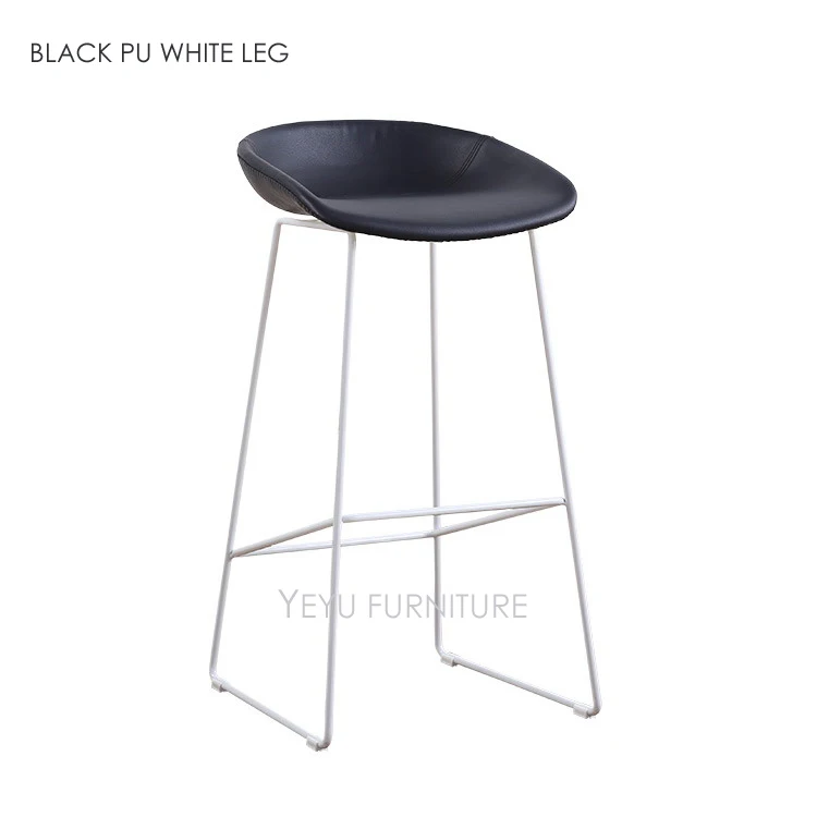 BLACK PU WHITE LEG