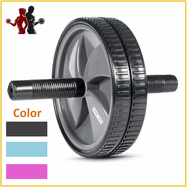 US $12.95 Quality Ab Gym Equipment Doublewheeled Abdominal Wheel Roller Fitness Gymnastic Wheel for Body Bui