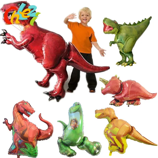 1 pcs Giant Dinosaur foil balloon boys animal balloons childrens dinosaur birthday party jurassic world decorations balloon