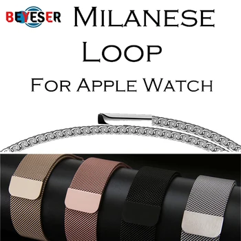 

Milanese Loop Bracelet Stainless Steel band For Apple Watch series 1/2/3 42mm 38mm Bracelet strap for iwatch series 4 40mm 44mm