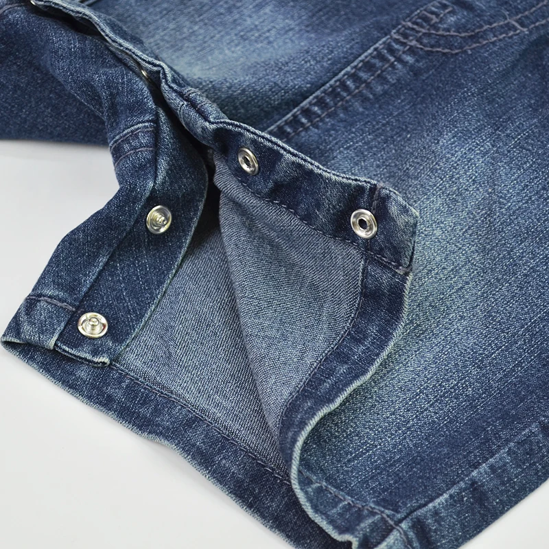 HSID1701011-7Baby Shorts Denim Jeans Short Pants Jumpsuit Suspender Kids Rompers Playsuit Pocket Straps Patchwork Outfit Child Clothes 