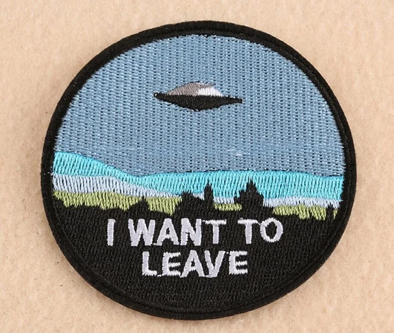 I want to leave iron on patches clothes patch coat Made of Cloth