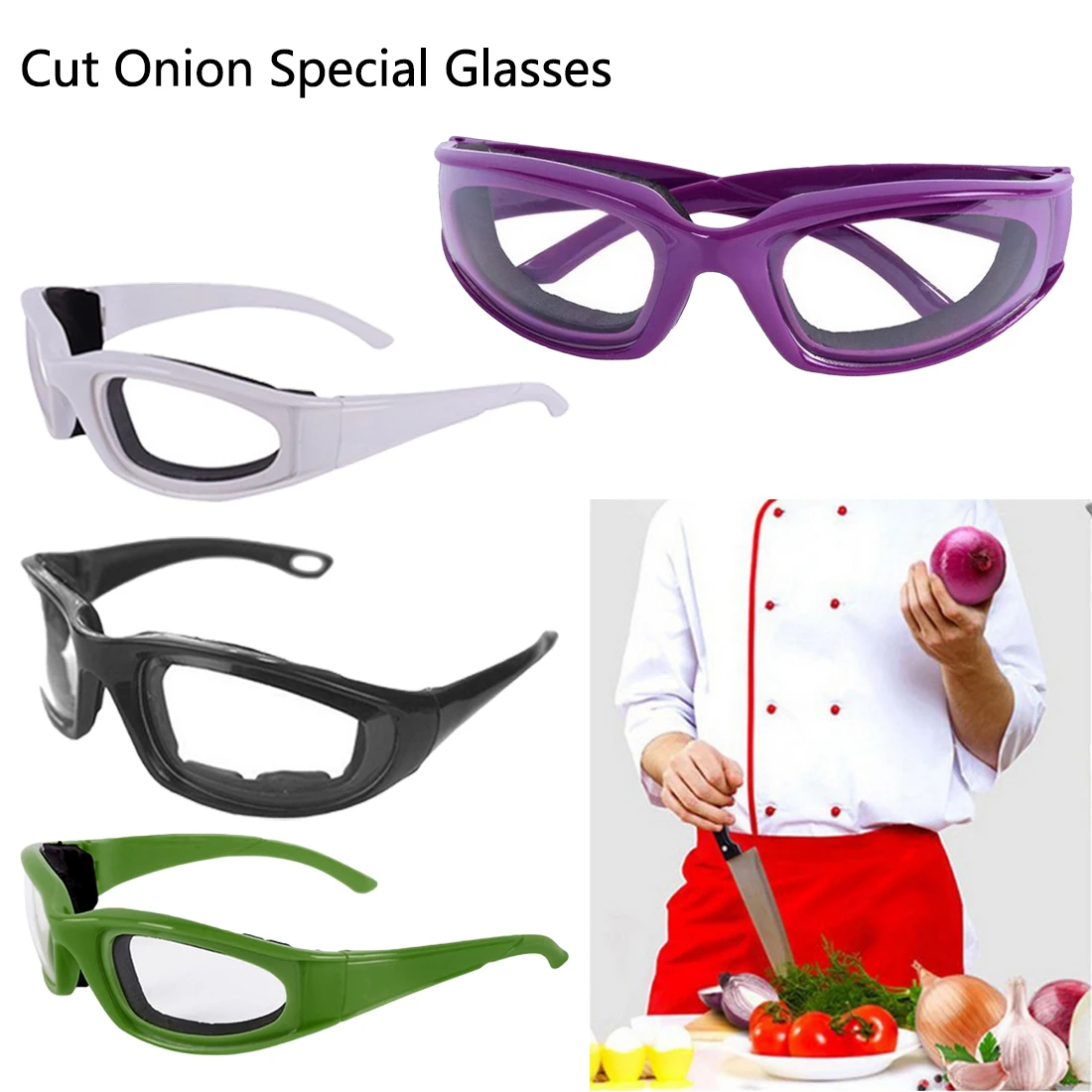 1 шт. защита для глаз кухонный инструмент защитные очки для лука очки для резки и нарезки ломтиками