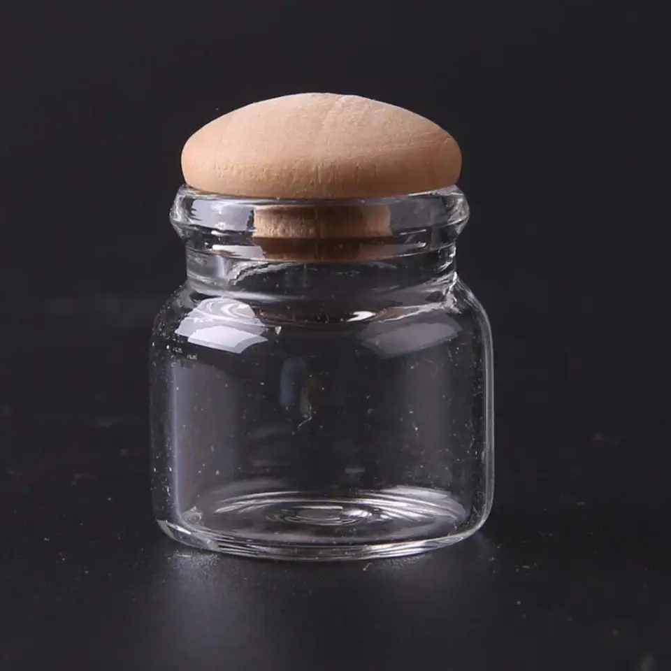 Maßstab 1:12 Dollhouse 4Pcs Miniatur Candy Bar Essen Jar Küche Dekoration