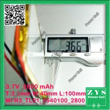 3540100 3.7V 2800mah Lithium polymer Battery with Protection Board For PDA Tablet PCs Digital Products Free Shipping
