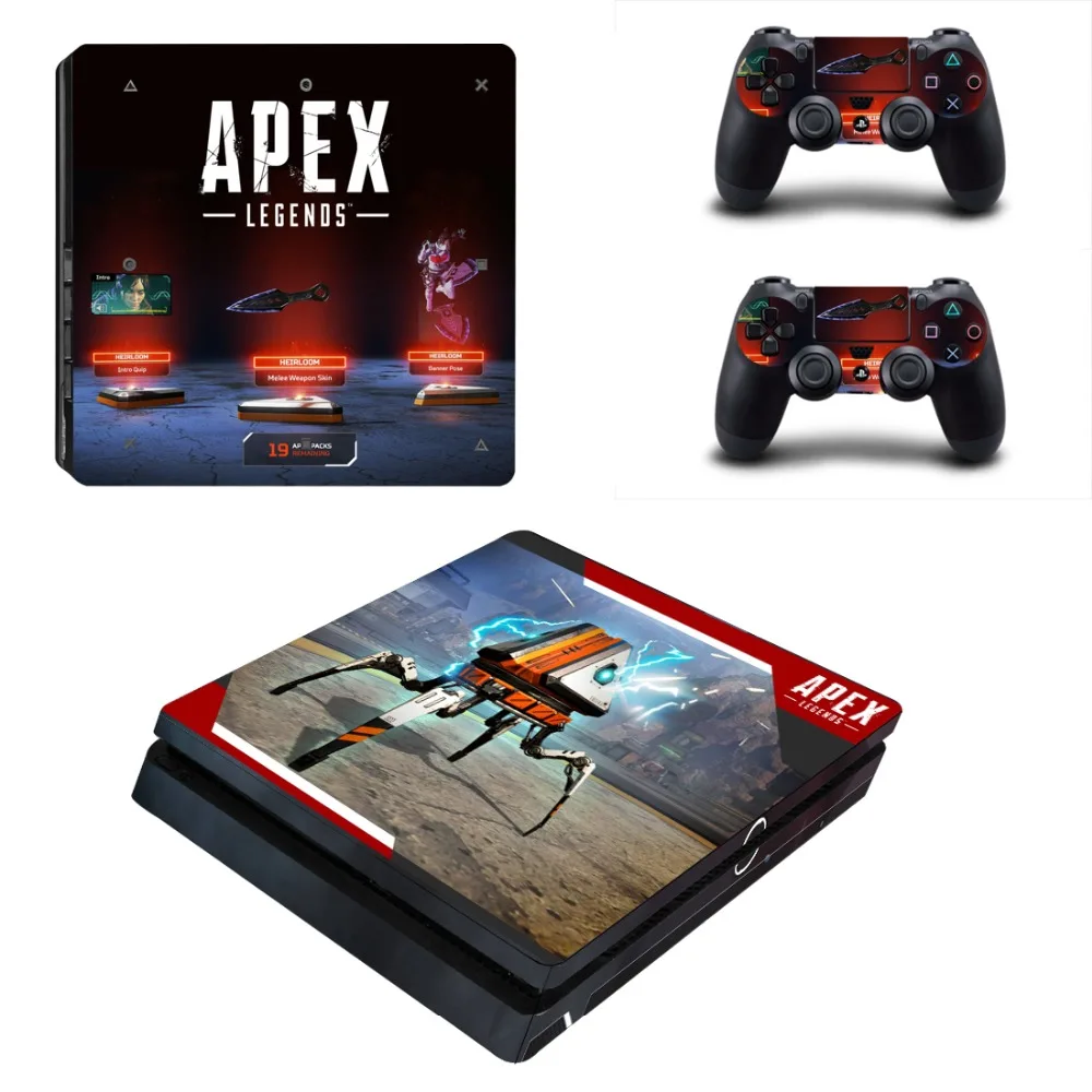 Игра Apex Legends PS4 тонкая кожа Наклейка виниловая для консоли Playstation 4 и 2 контроллеров PS4 тонкая кожа Наклейка