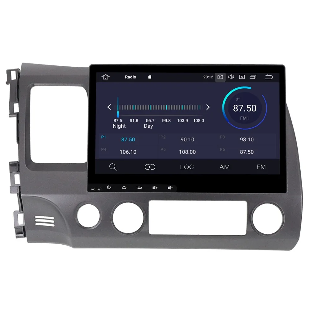 Автомобильный DVD плеер Aotsr Android 9 0 с GPS навигацией для Honda Civic 2007 2011 мультимедийный 2