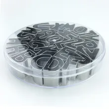 26 Алфавит резак набор DIY бисквит столица ABCD письмо печенья формы из нержавеющей стали домашняя Выпекание праздничный торт инструменты