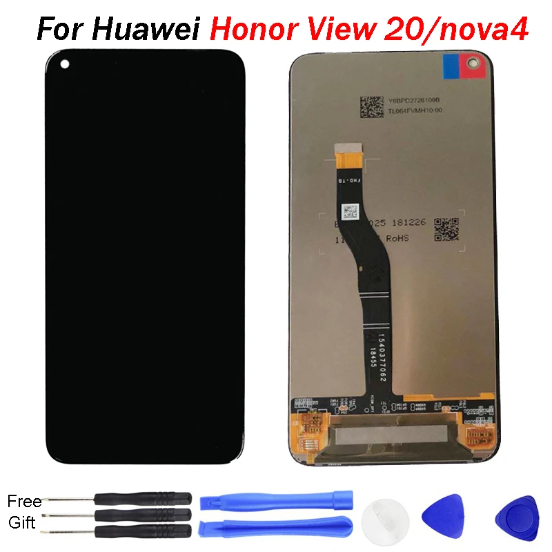 

Original for Huawei Honor View 20 LCD Display Screen Touch Digitizer Assembly for Honor V20 Screen Display 10 Touch Repair Parts