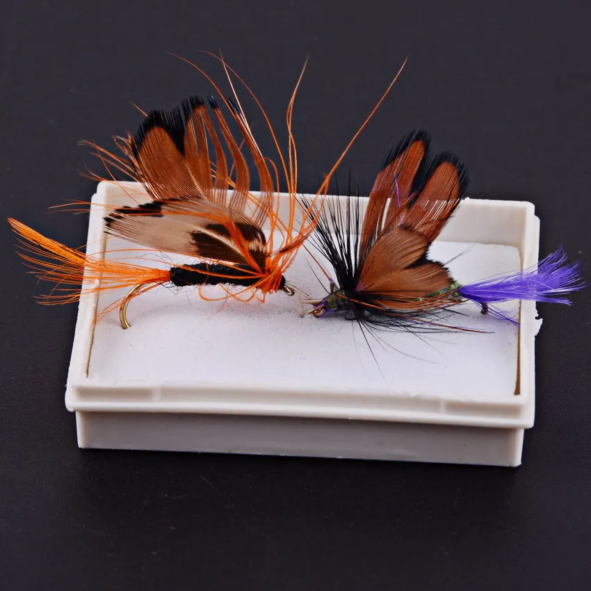 48pcs Fly Fishing Lure Set Artificial Insect Bait Butterfly Fly Fishing