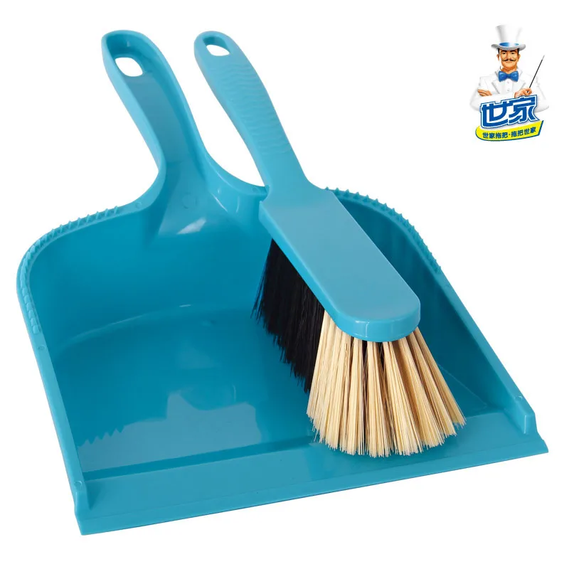 Small besmirchers dustpan household cleaning brush grey broom bucket