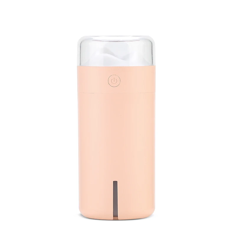 New Aroma Essential Oil Diffuser Dashan humidifier Air Purifier LED Night Light Mini USB Fogger Car Ultrasonic humidifiers - Color: Pink