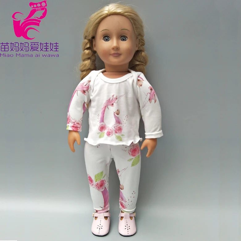 

Doll clothes set For 18 inch girl doll soft shirt Christmas gift to children girl born baby doll clothes dropshipping