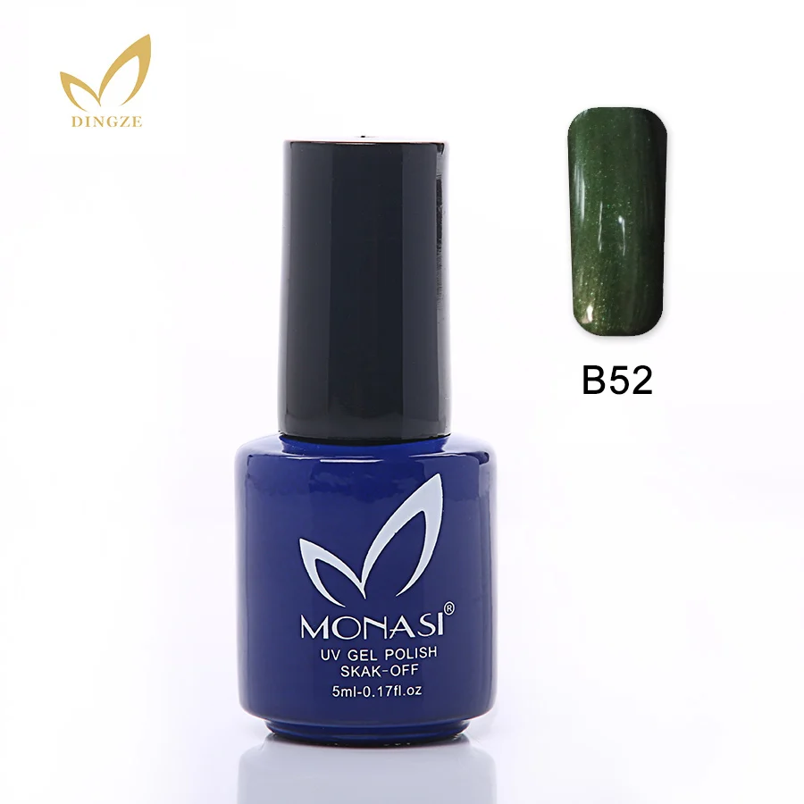 Monasi светодиодный/УФ-гель для ногтей, 290 блеск, чистые цвета, декорированные ногти, гель для рисования ногтей, впитываемый Базовый Гель-лак - Цвет: B52