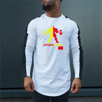 

Sport Shirt Men Rashgard Sportswear Fitness Tshirts Running T Shirt Long Sleeve Quick Dry Sport Bodybuilding Gym Training Shirt